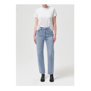 AGOLDE 90s Pinch Highrise Straight in Soundwave